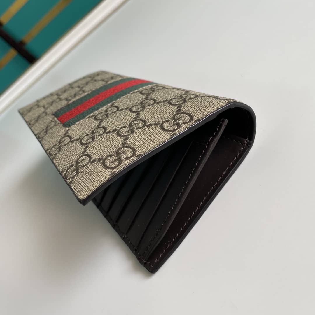 Gvc*1 Bill PVC Leather Long Wallet Replica 408836