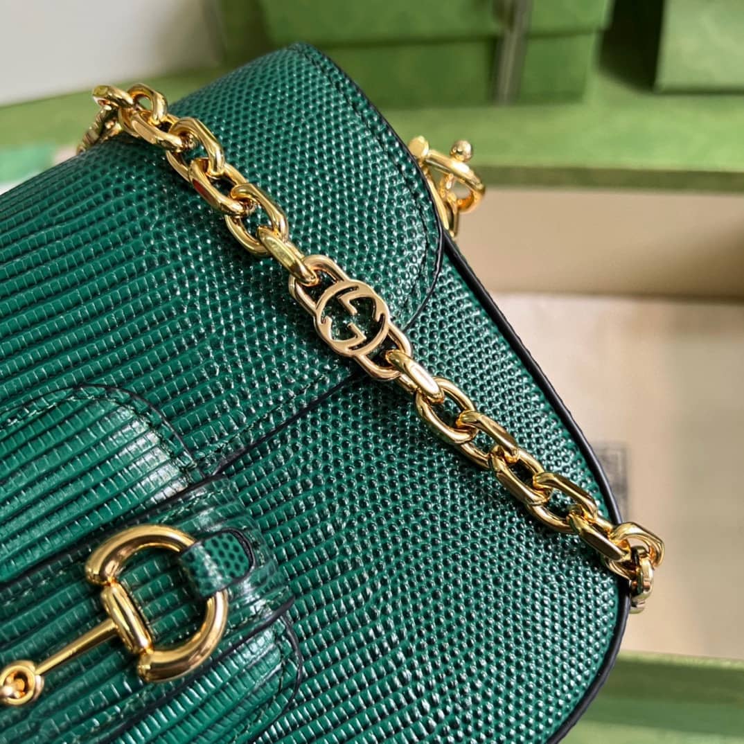Gvc*1 Horsebit 1955 Lizard Mini 675801 Replica Shoulder Bag
