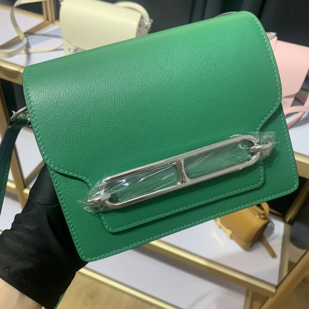 H**me5 Roulis Mini Sac Evercolor Calfskin Leather Crossbody Bag