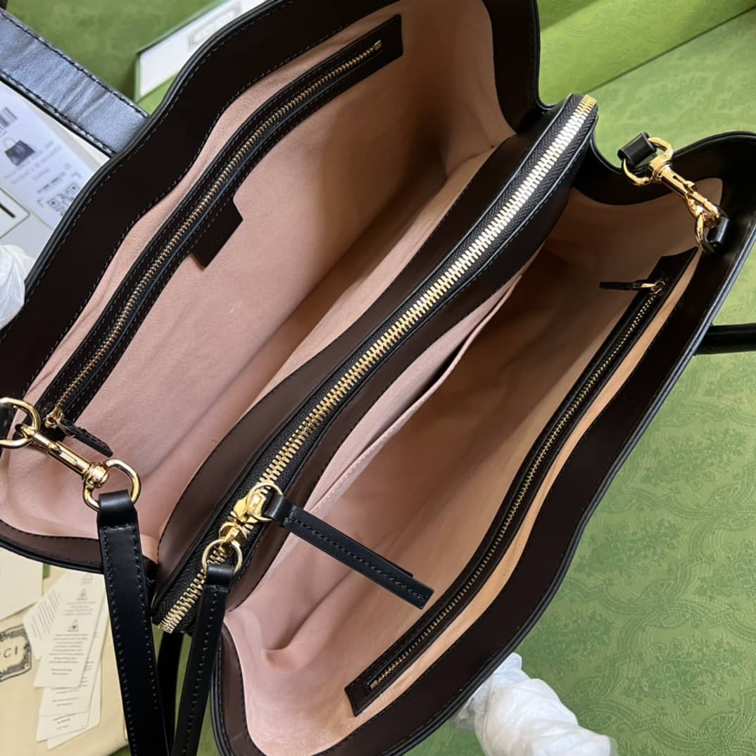Gvc*1 Jackie 1961 Large Tote Bag Black 649015 Replica