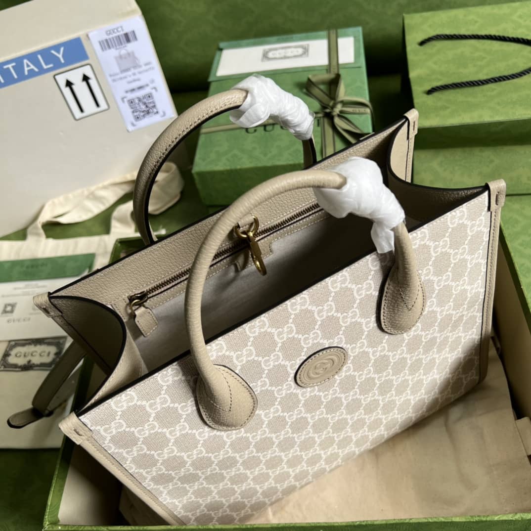 Gvc*1 GG Small Tote Bag With Interlocking G 659983 Replica