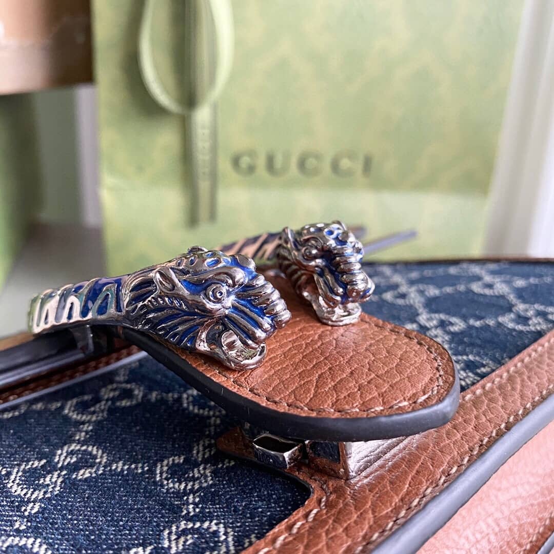 Gvc*1 GG Svp*me Dionysus Chain Shoulder Bag Replica Blue 400249