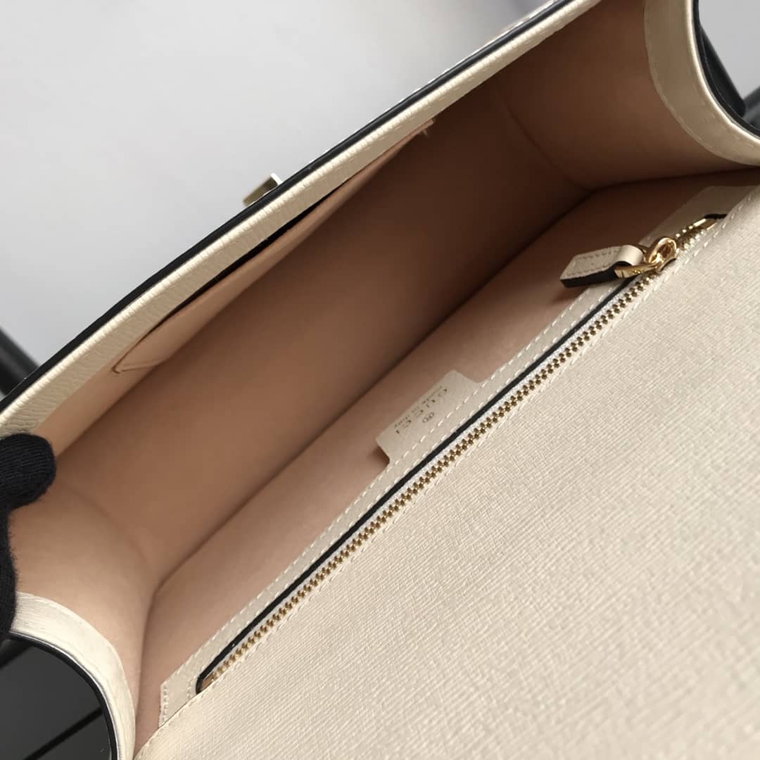 Gvc*1 Sylvie Small Leather Shoulder Bag Replica Beige 524405