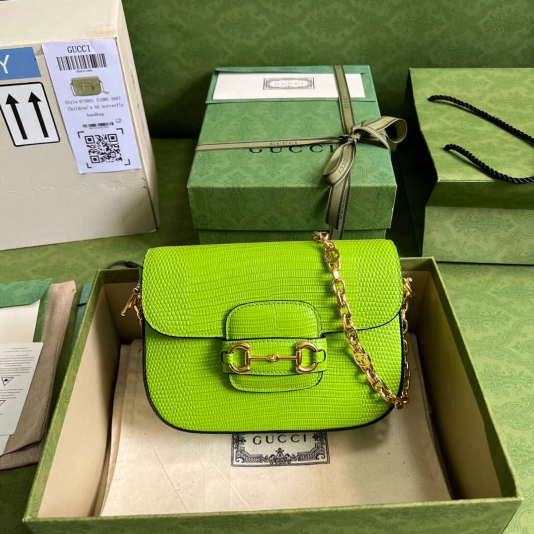 Gvc*1 Horsebit 1955 Lizard Mini 675801 Replica Shoulder Bag
