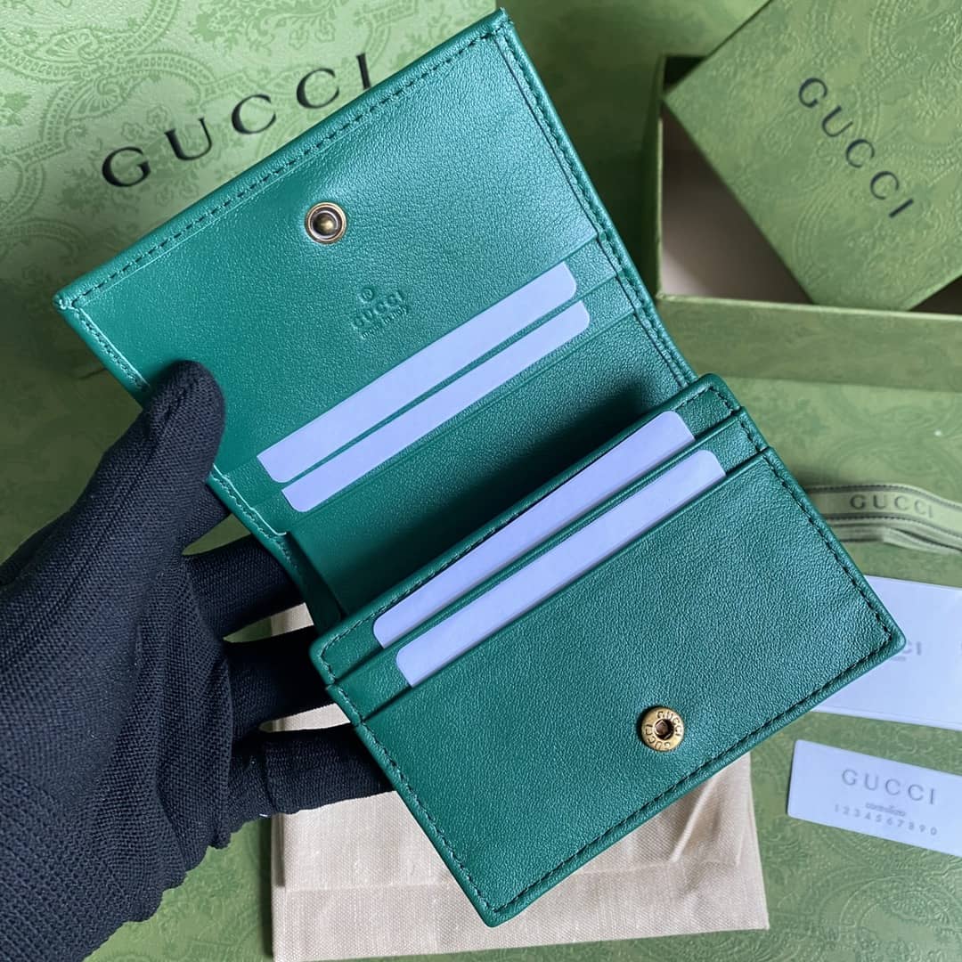Gvc*1 Diana Leather Card Case Wallet Replica 658244