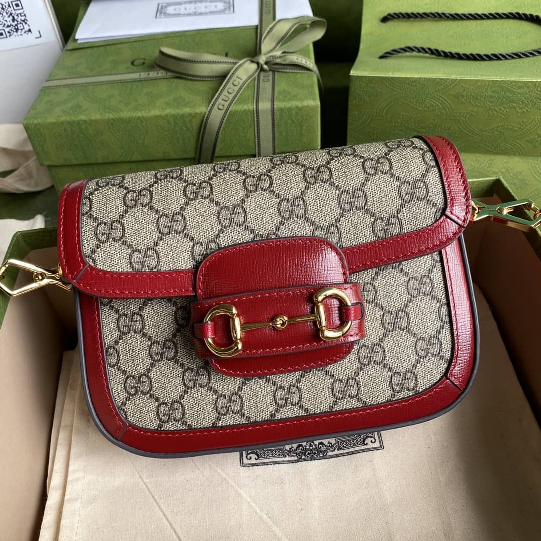 Gvc*1 1955 Horsebit Svp*me GG Canvas Mini Shoulder Bag Replica 658574