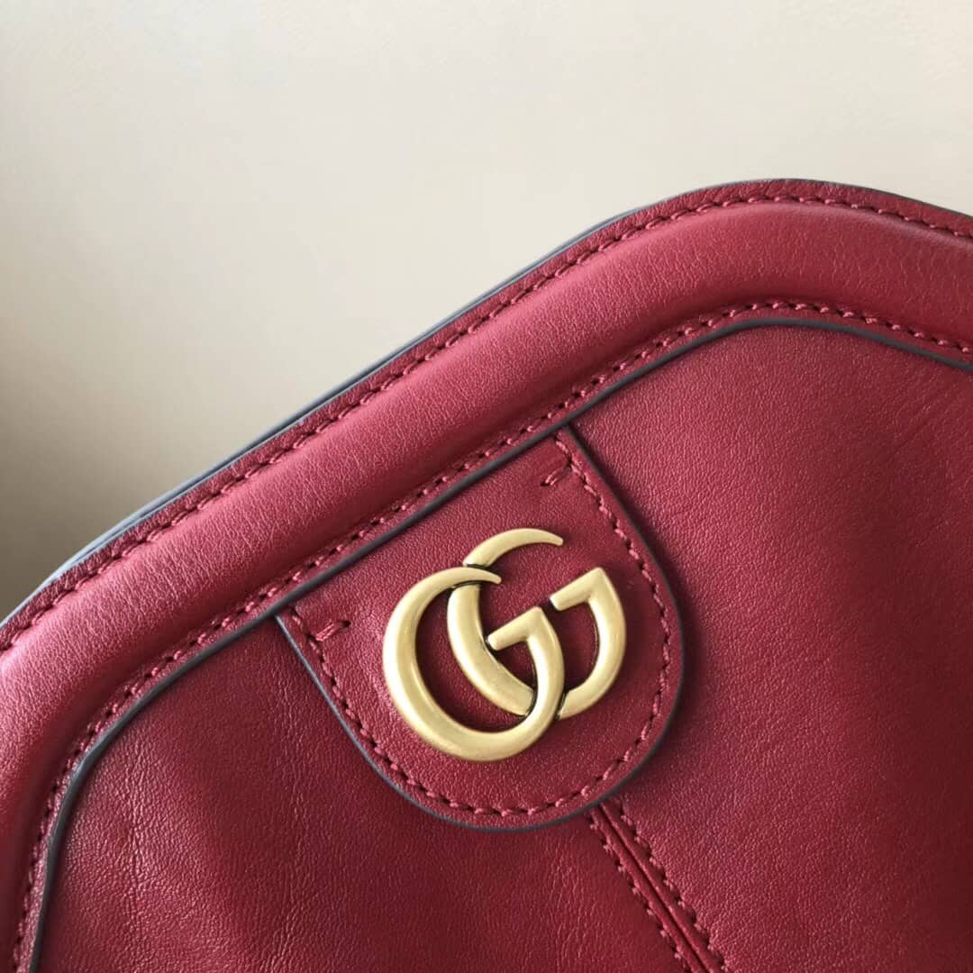 Gvc*1 Belle Marmont Feline Small Crossbody Bag Replica Red 524620