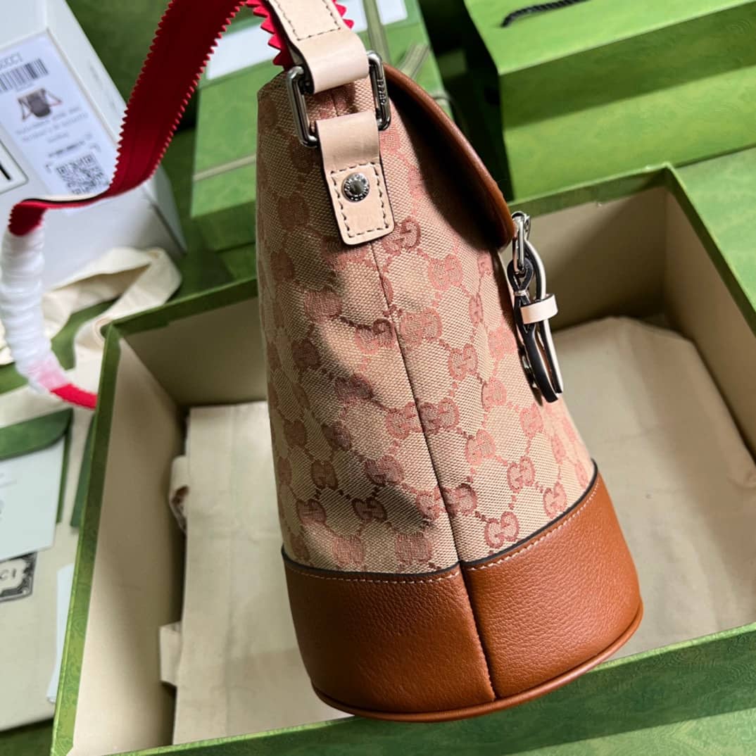 Gvc*1 GG Svp*me Canvas Bucket Bag Replica 630819