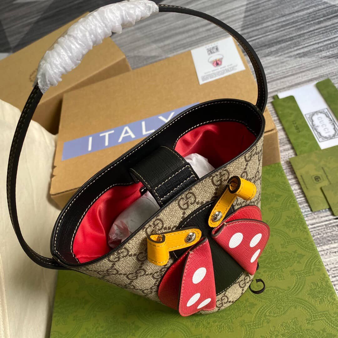 Gvc*1 Children Ladybug Bucket Bag Replica 666277