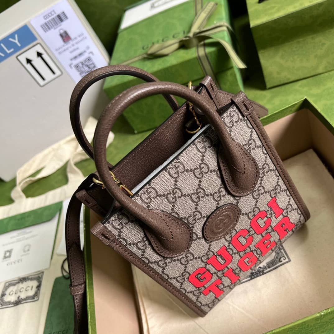 Gvc*1 Mini Tote With Interlocking 671623 Replica Bag