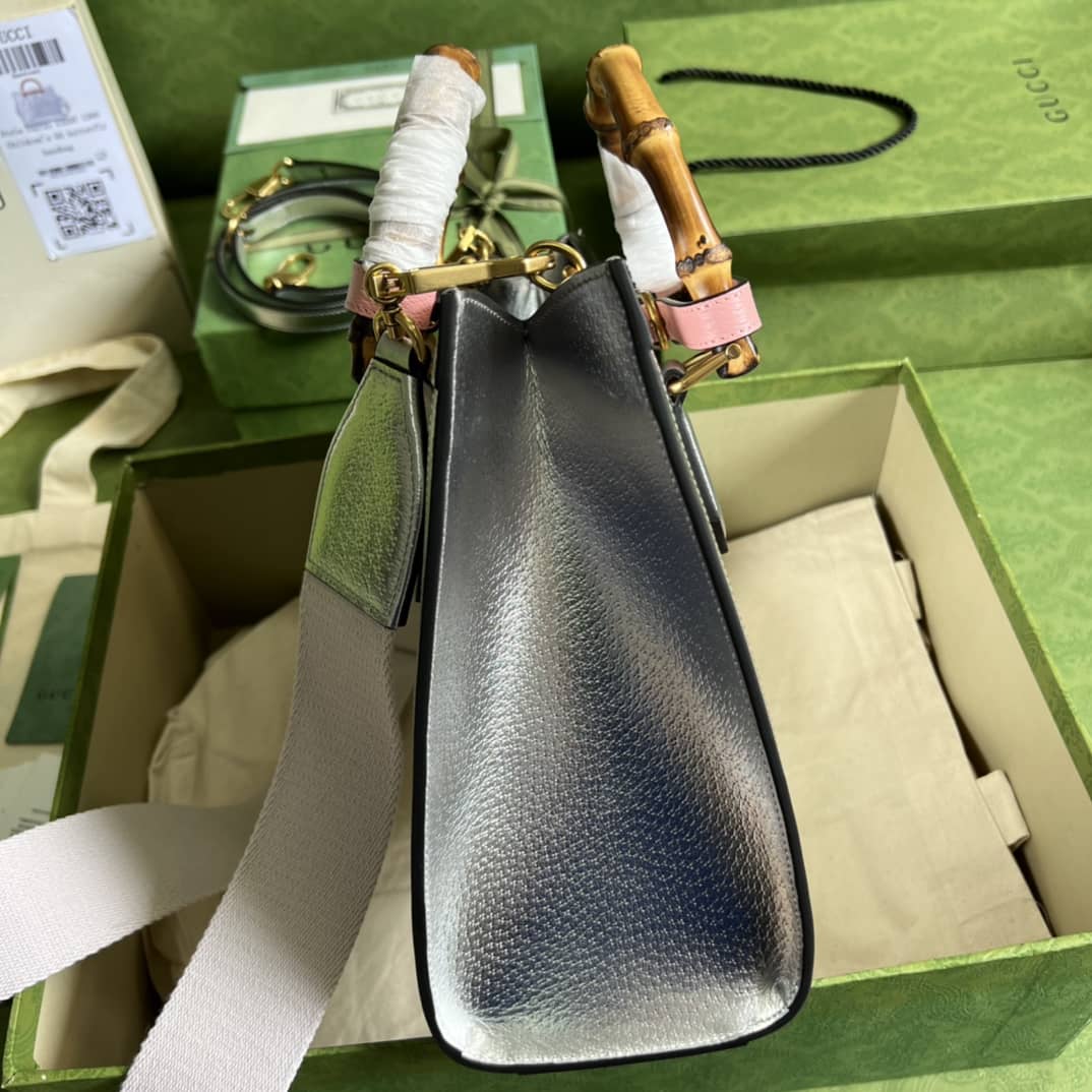 Gvc*1 Diana Small Tote Silver 702721 Replica Bag