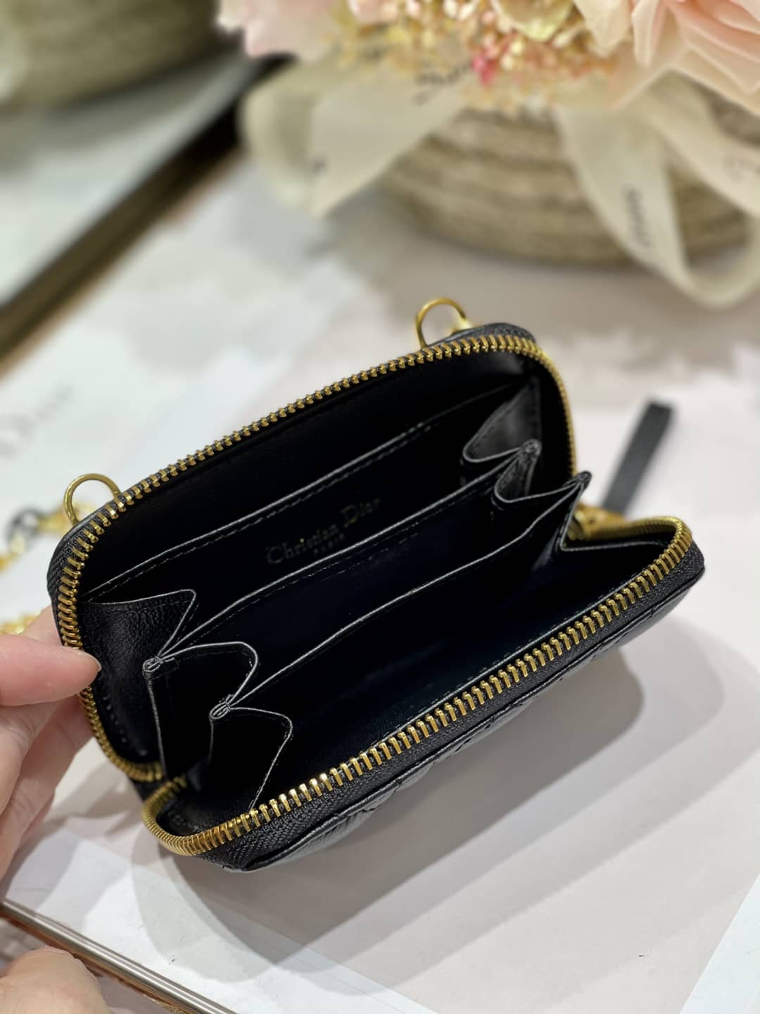 Top Chr1st1an D10r Replica Zipper Wallet