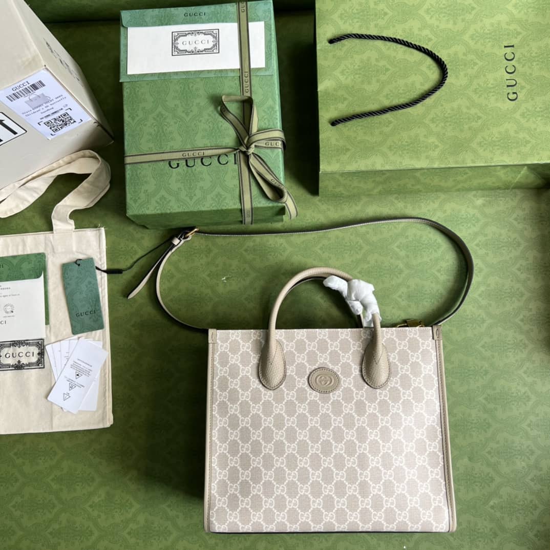 Gvc*1 GG Small Tote Bag With Interlocking G 659983 Replica