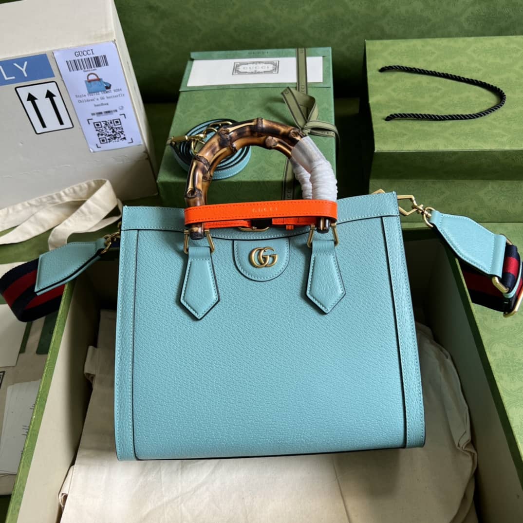 Gvc*1 Diana Small Tote Blue 702721 Replica Bag