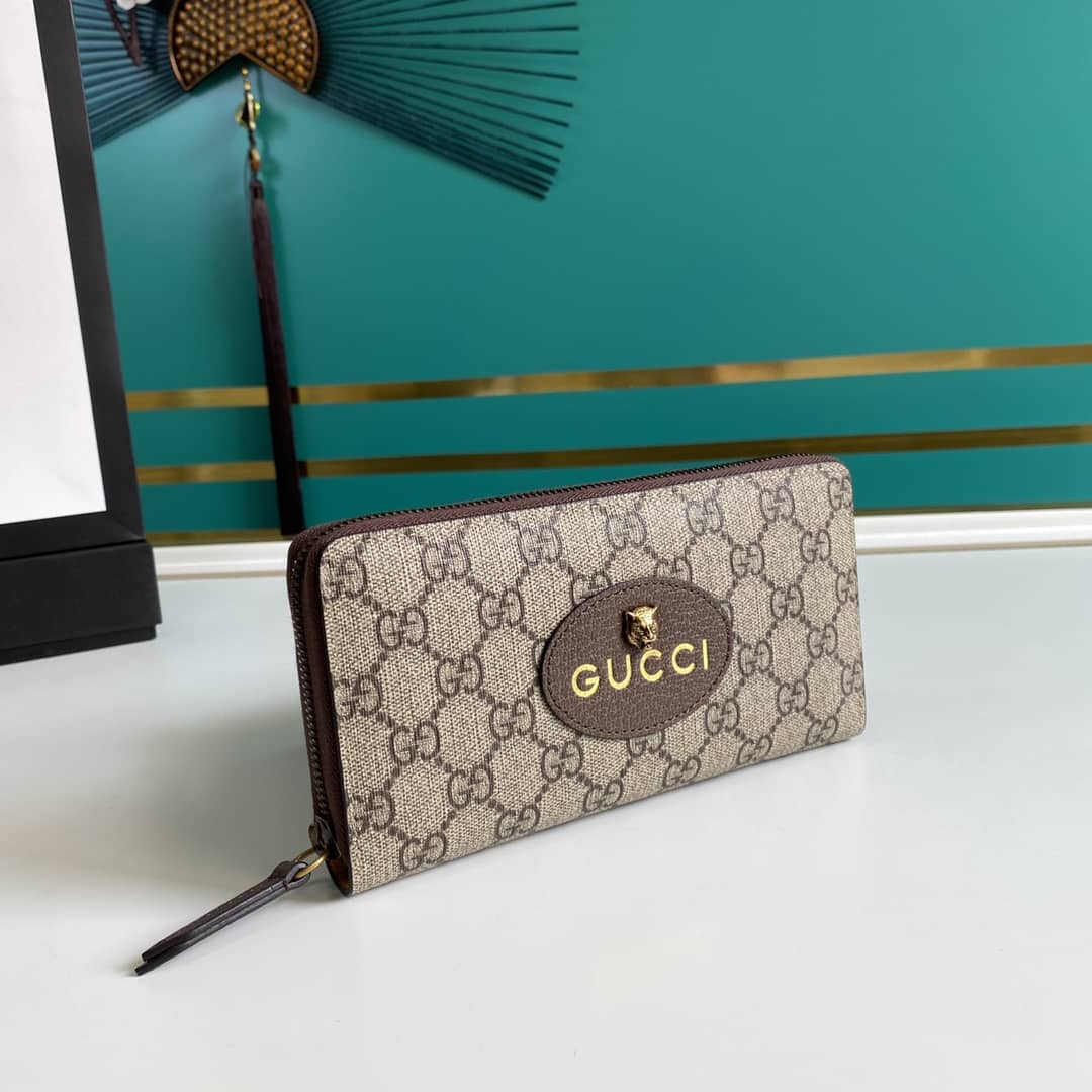 Gvc*1 Vintage GG Neo Svp*me Long Zipper Wallet Replica 473953
