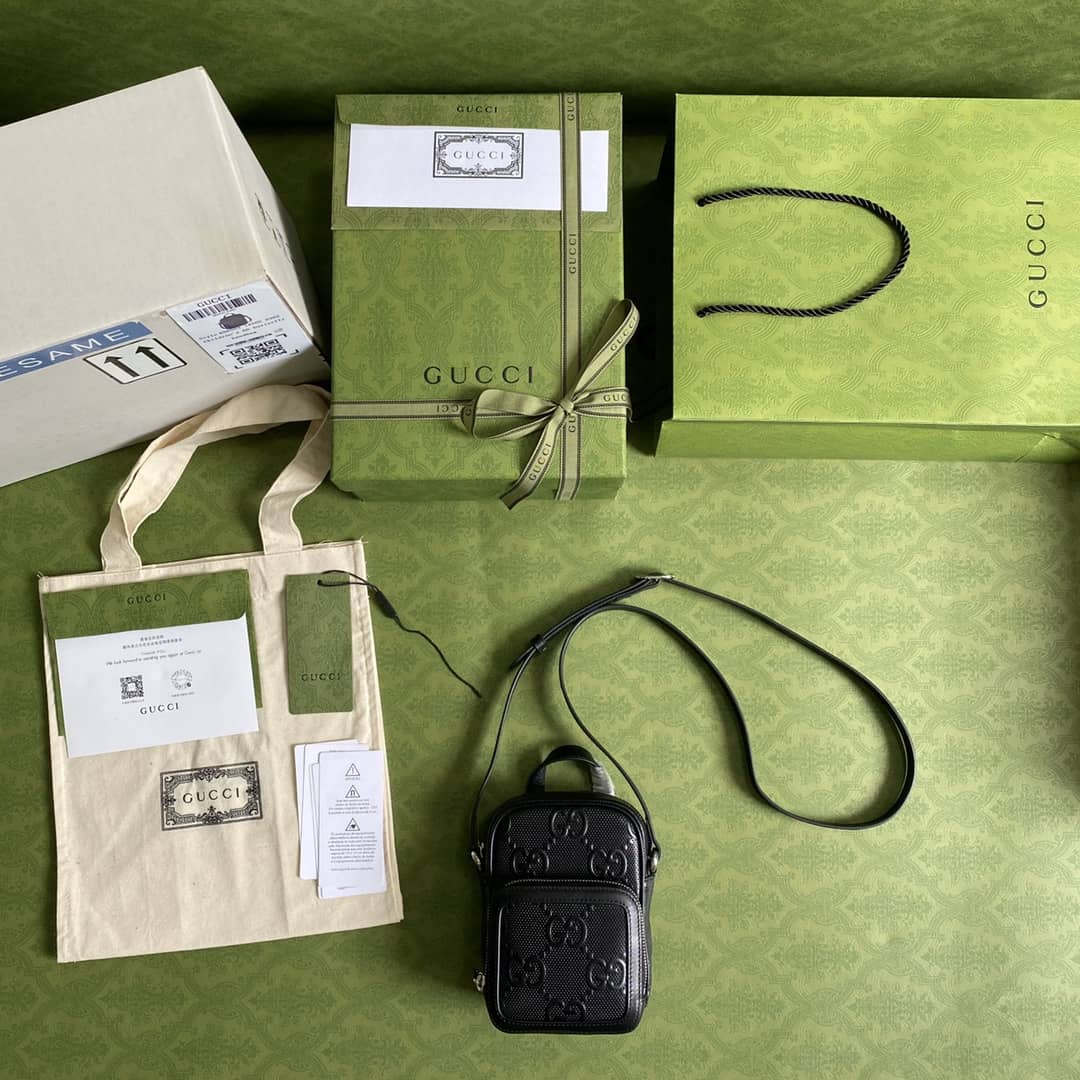 Gvc*1 GG Embossed Mini Bag Replica 658553