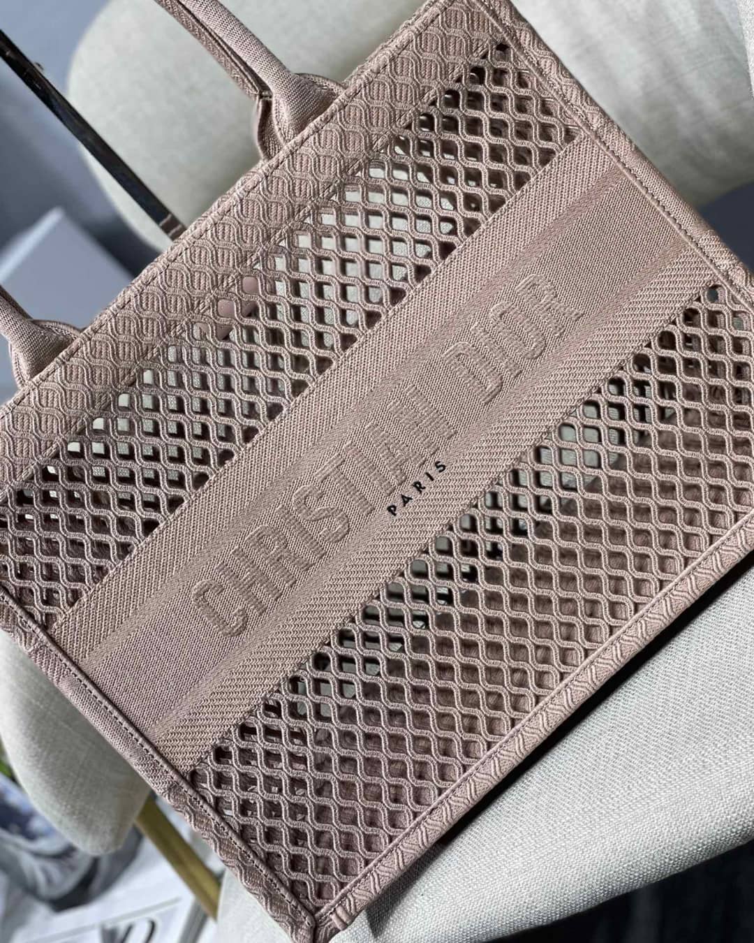 Chr1st1an D10r Mesh Book Tote Bag Dupe