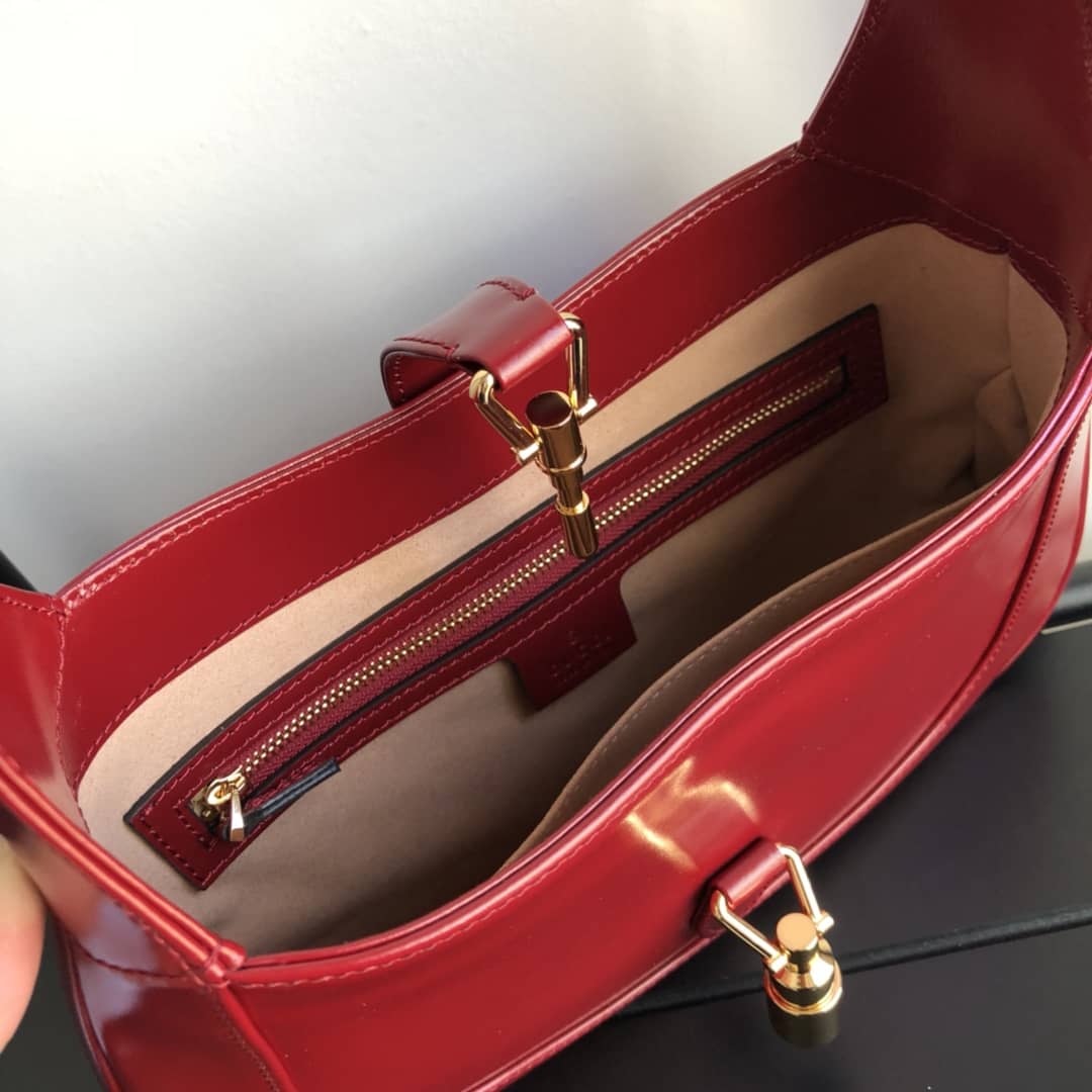Gvc*1 GG Jackie 1961 Small Hobo Shoulder Bag Replica Red 636709