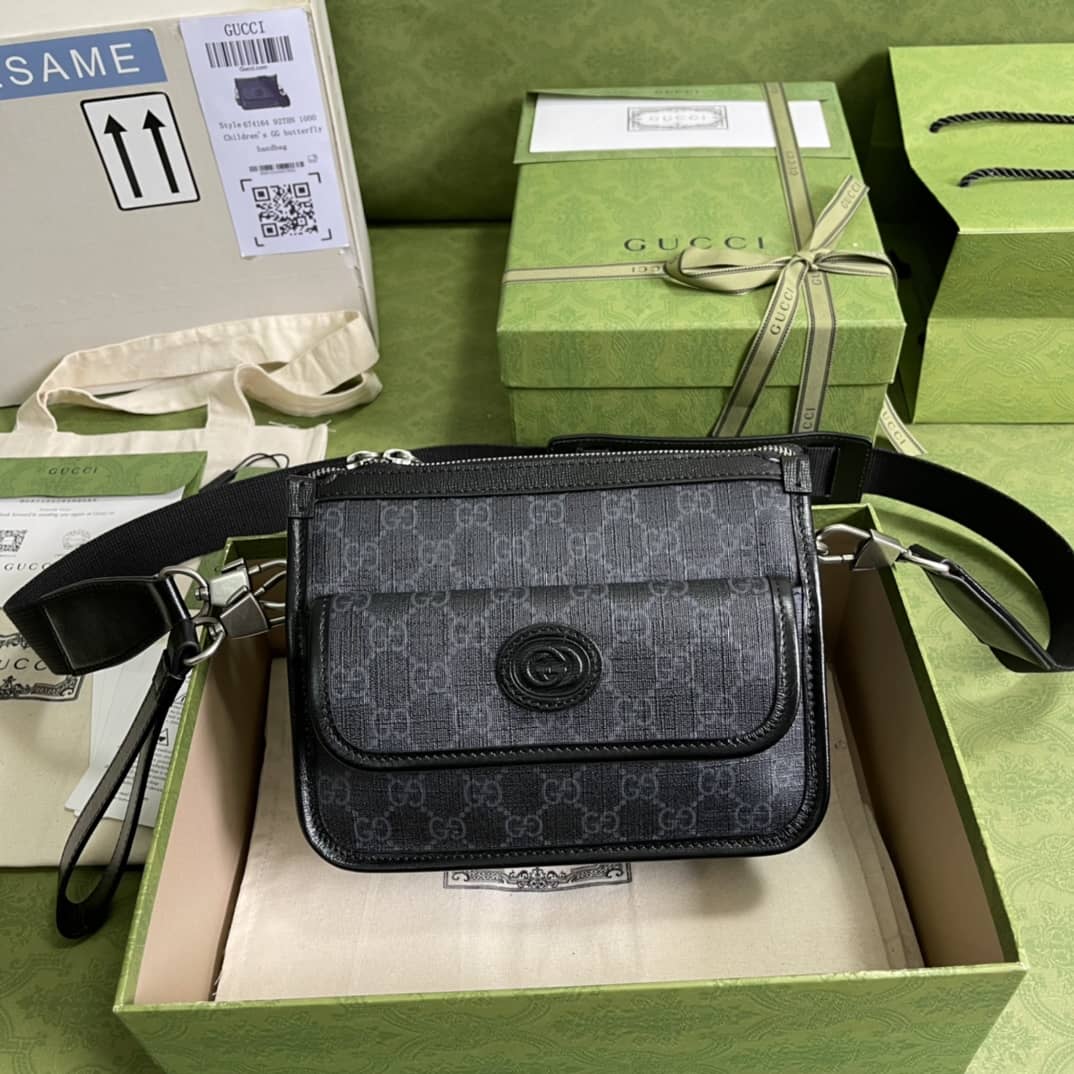 Gvc*1 Interlocking G Messenger Bag Replica 674164