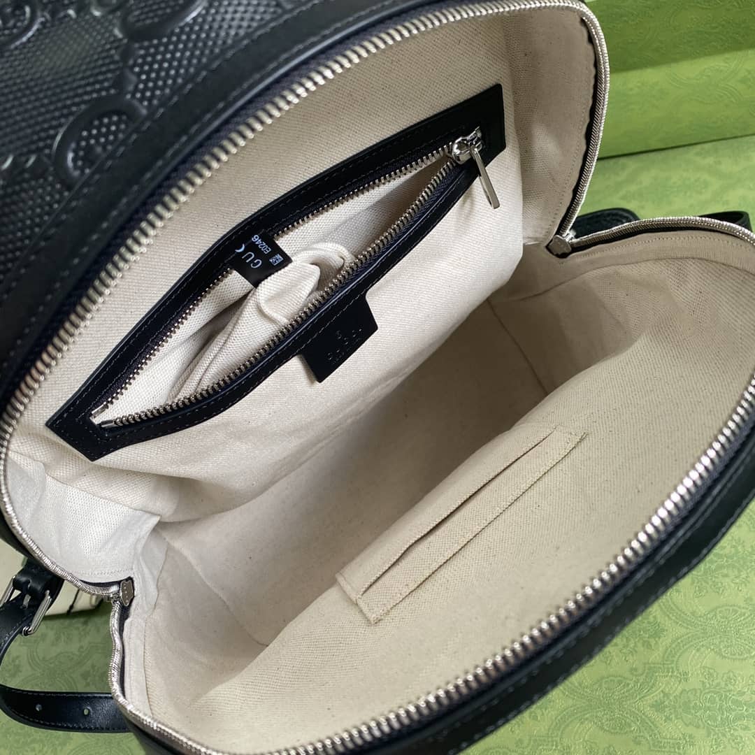 Gvc*1 GG Embossed Backpack Replica 658579