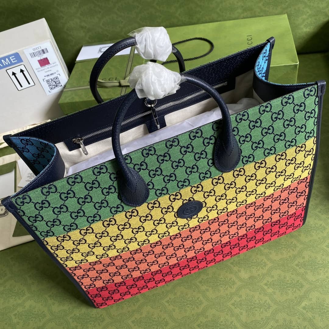 Gvc*1 GG Multicolor Large Tote Replica 659980