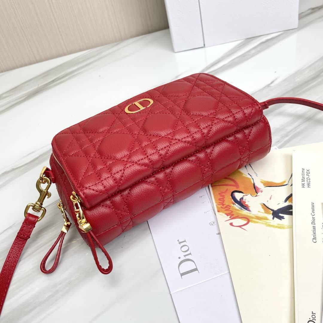 Chr1st1an D10r Caro Double Calfskin Pouch