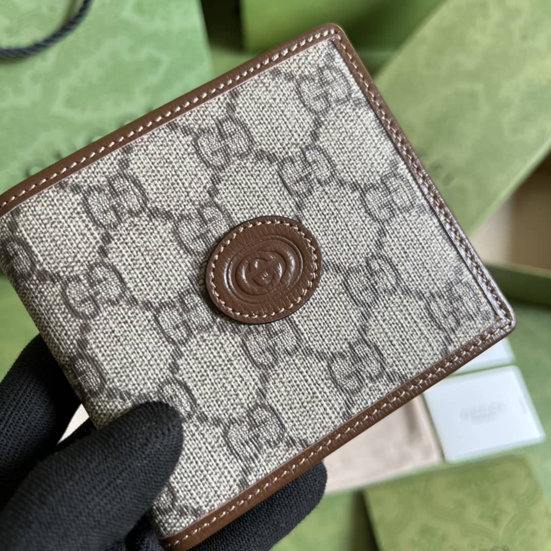 Gvc*1 Interlocking GG Svp*me Wallet Replica 671652