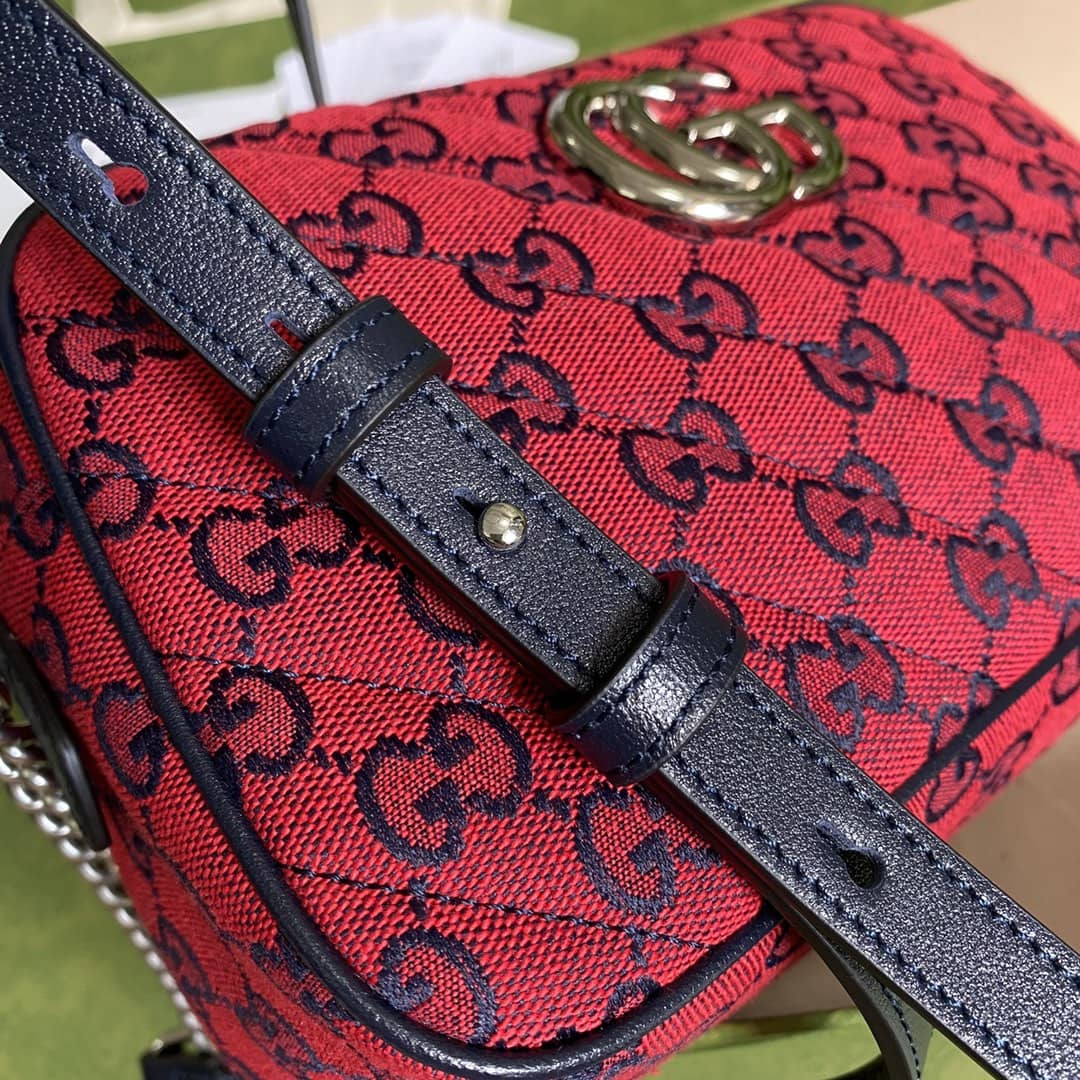 Gvc*1 Marmont Dupe GG Small Matelassé Shoulder Bag Replica 447632