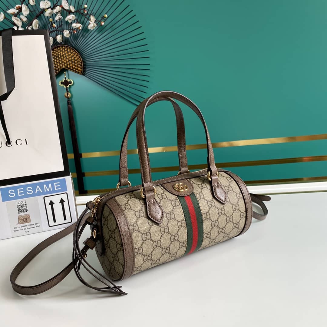 Gvc*1 Ophidia GG Small Boston Bag Replica 602577