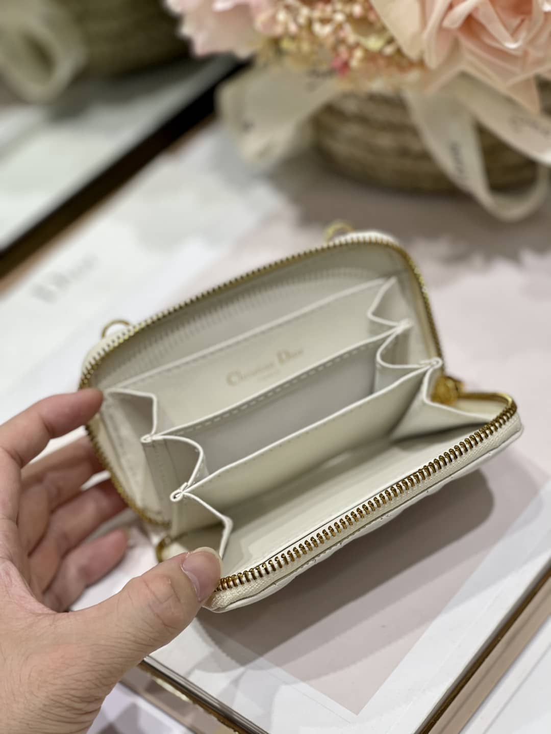 Top Chr1st1an D10r Replica Zipper Wallet