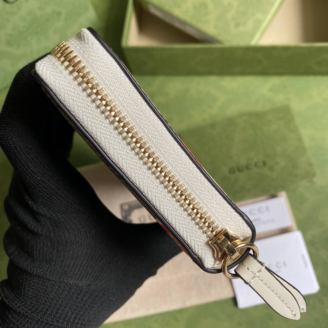 Gvc*1 GG Apple Print Zip Around Long Wallet Replica 663924