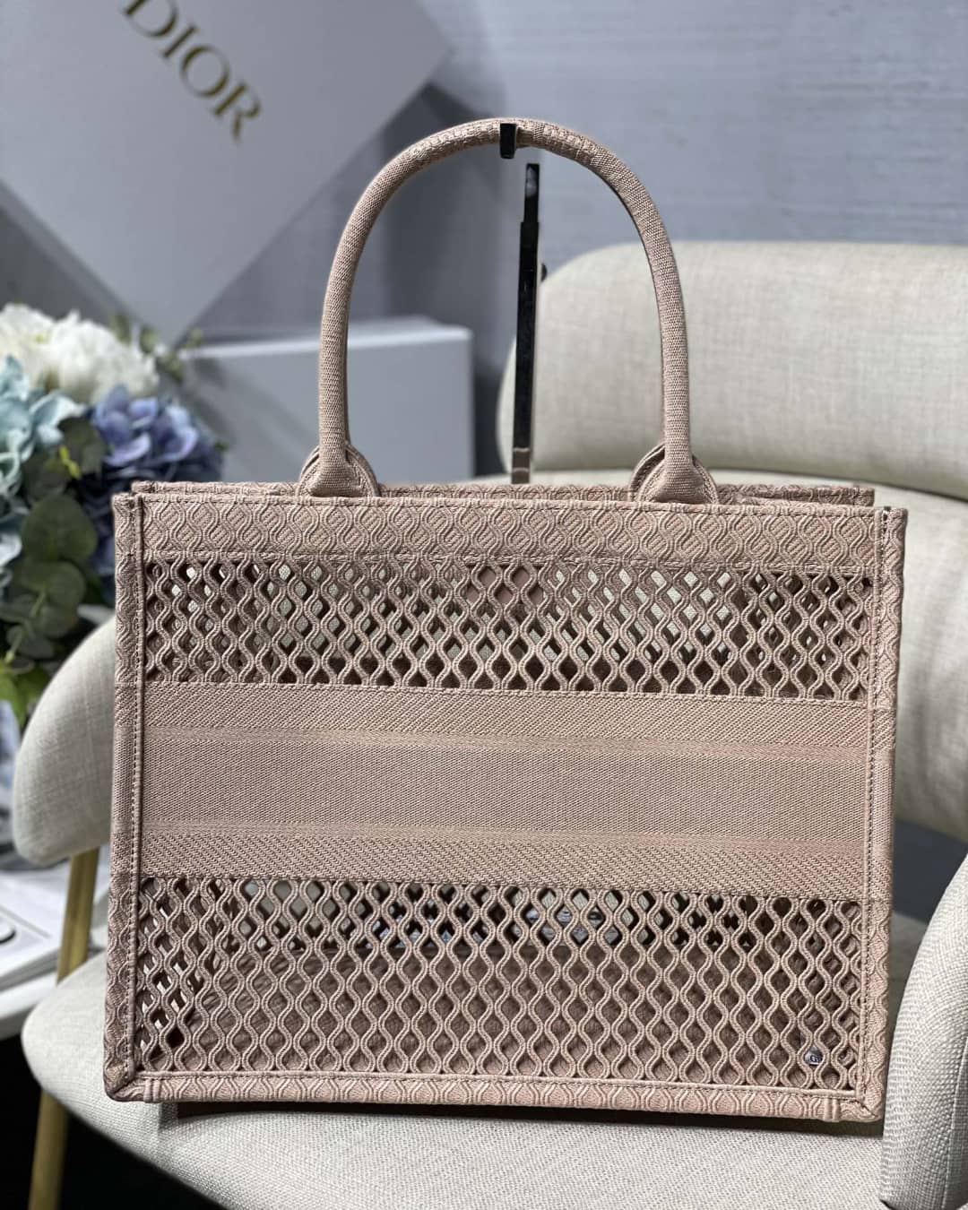 Chr1st1an D10r Mesh Book Tote Bag Dupe