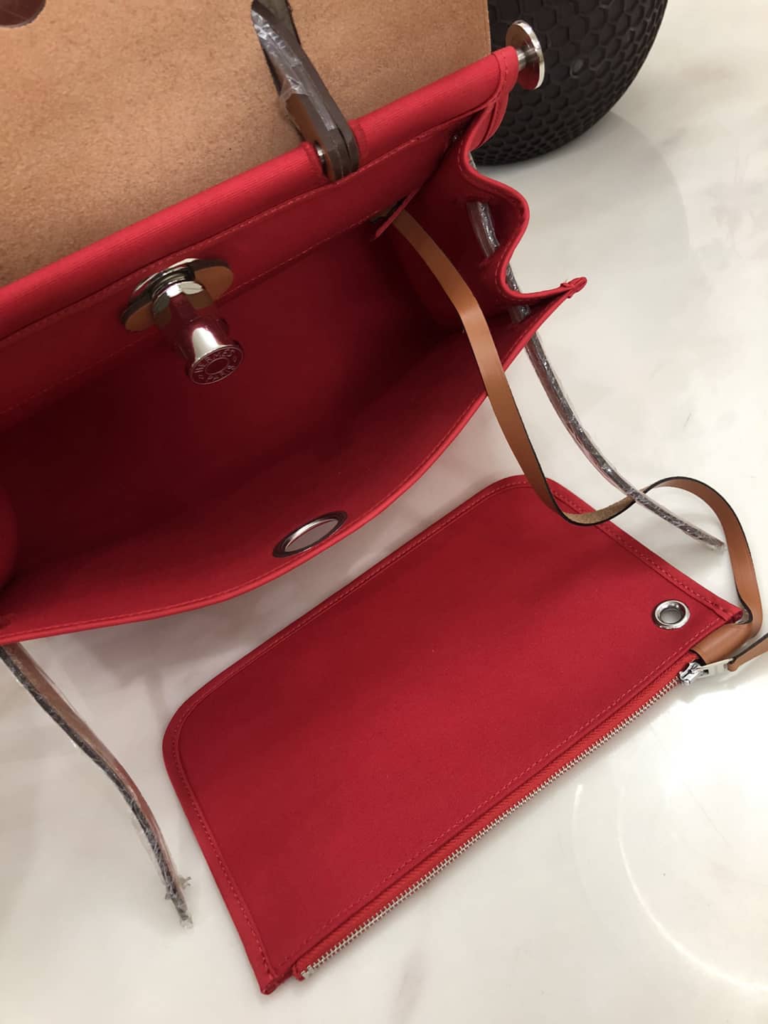 H**me5 Bag Replica 31 Canvas Leather  HerBag
