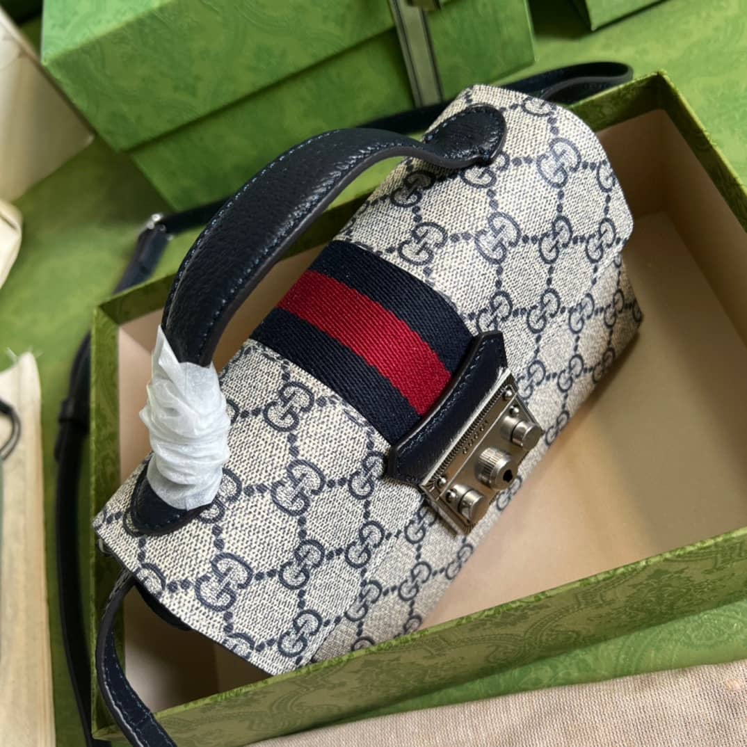 Gvc*1 Crossbody Dupe Padlock Mini GG Svp*me Canvas Top Handle 652683