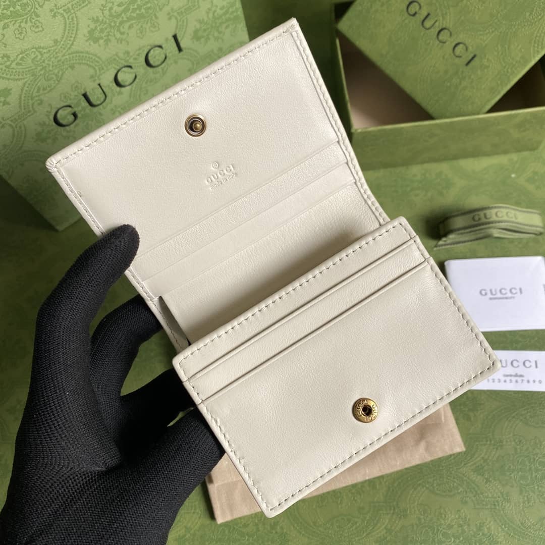 Gvc*1 Diana Leather Card Case Wallet Replica 658244