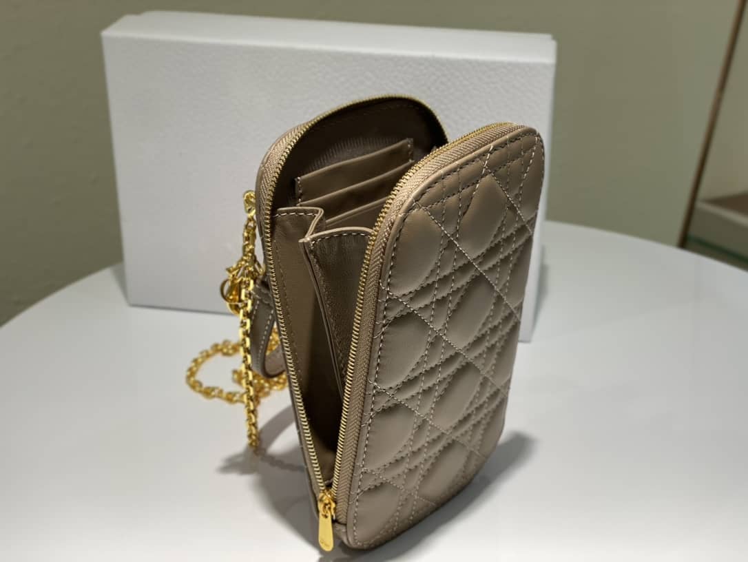 Lady D10r Dupe Lambskin 18CM Phone Holder