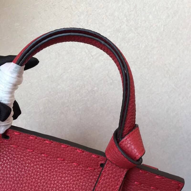 Gvc*1 GG Marmont Leather Top Handle Replica Bag Red 421890