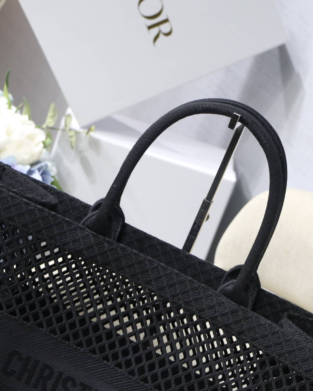 Chr1st1an D10r Mesh Book Tote Bag Dupe