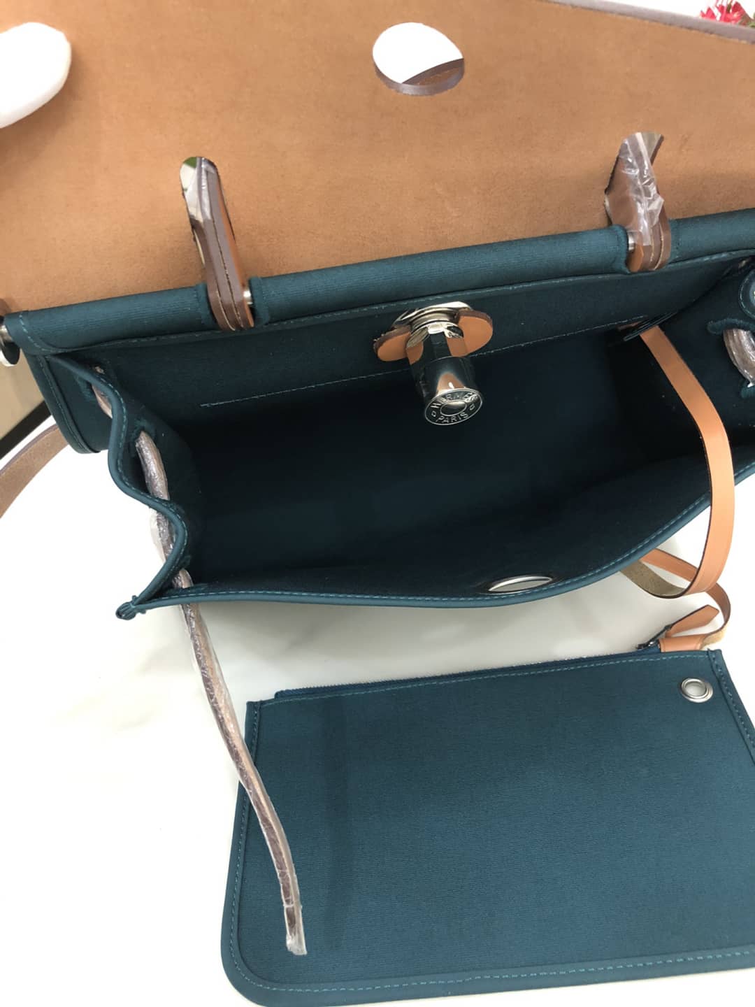 Replica H**me5 Birkin Bag 31 Canvas Leather HerBag