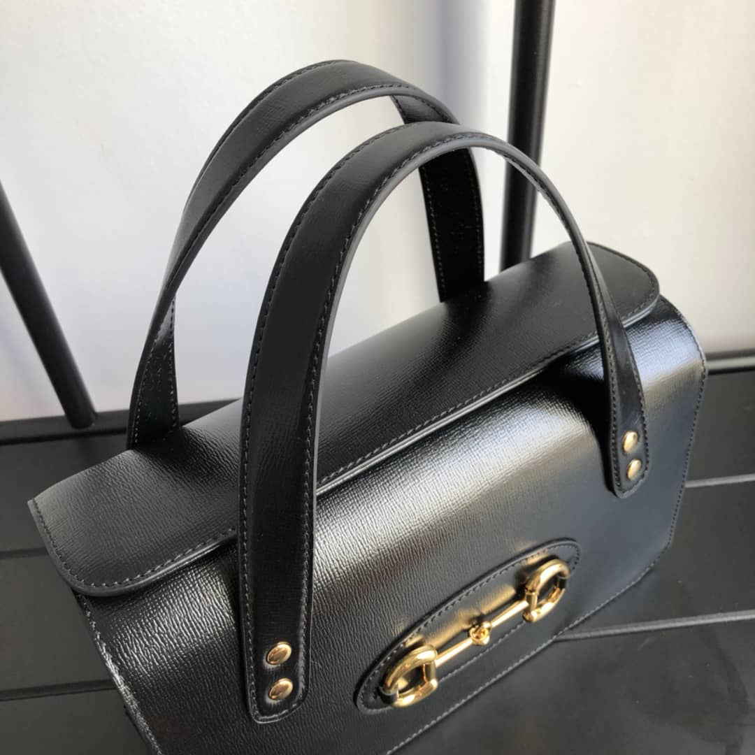 Gvc*1 Horsebit 1955 Small Top Handle Replica Bag Black 627323