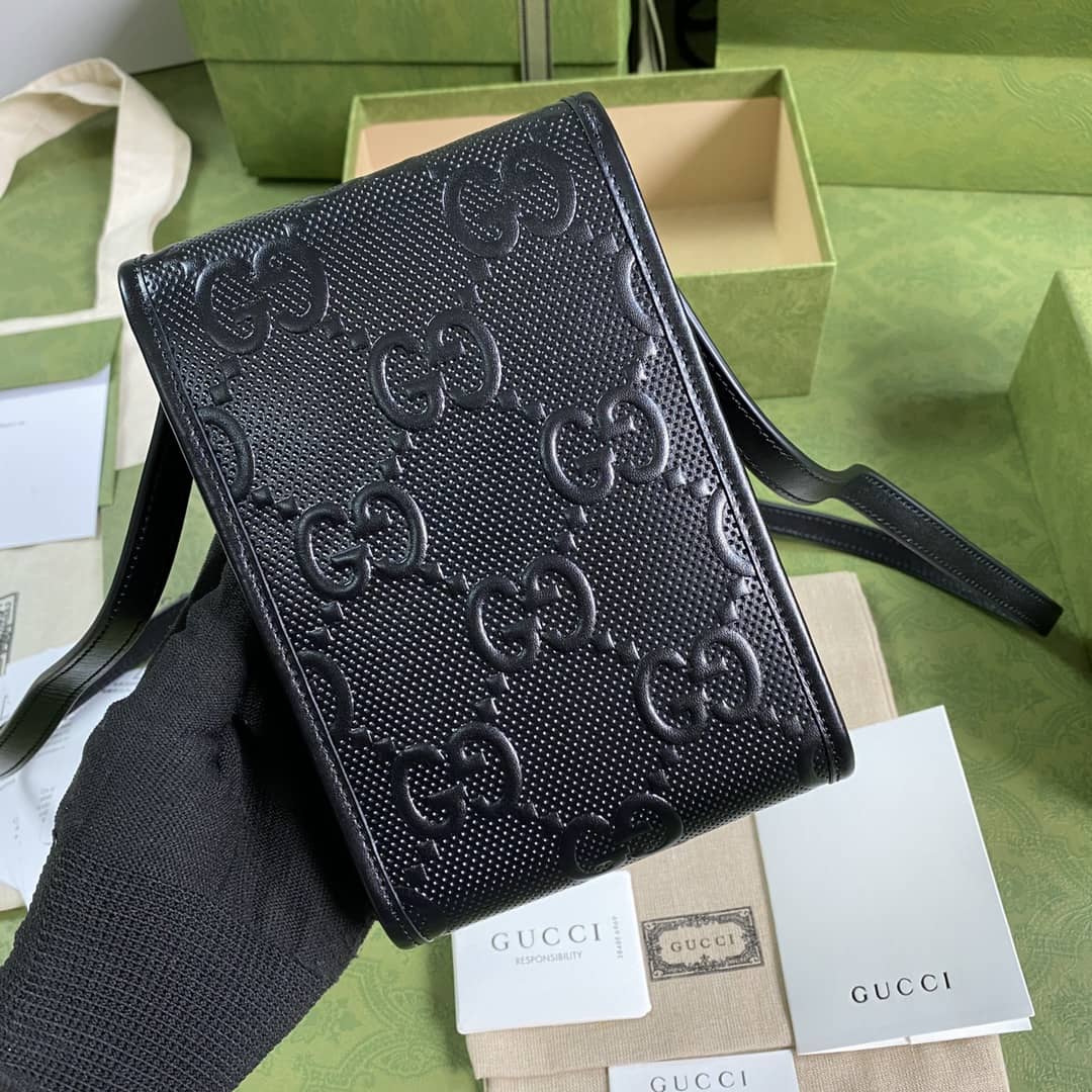 Gvc*1 GG Embossed Mini Phone Bag Replica 625571