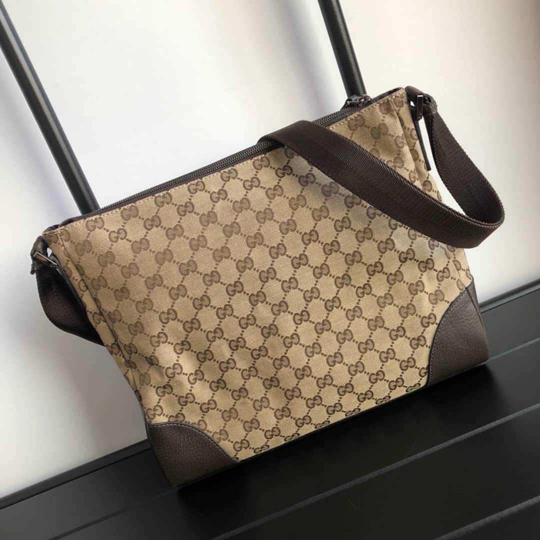 Gvc*1 GG Canvas Shoulder Bag Replica Brown 110054