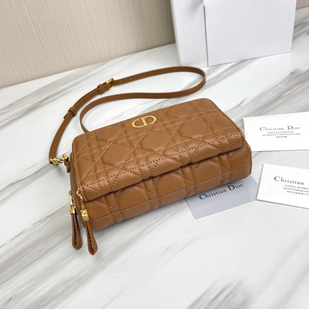 Chr1st1an D10r Caro Double Calfskin Pouch