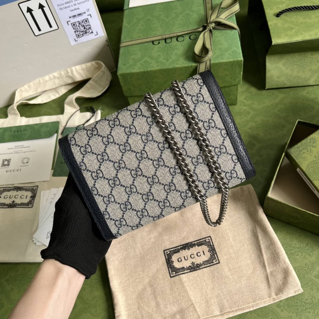 Gvc*1 Dionysus GG Svp*me Crossbody Chain Wallet 401231 Replica