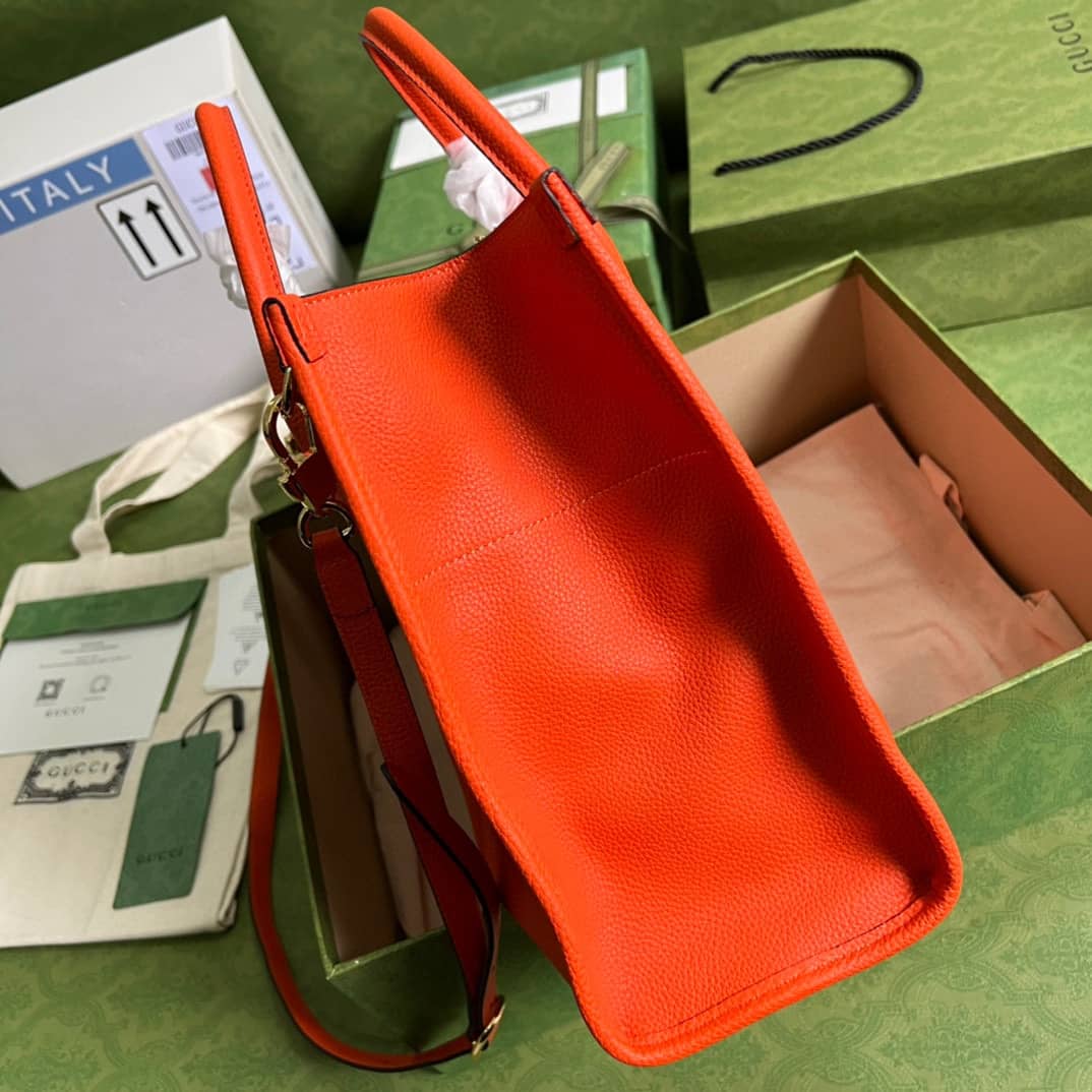 Gvc*1 Small Leather Tote With Gvc*1 Logo 674822 Replica Bag