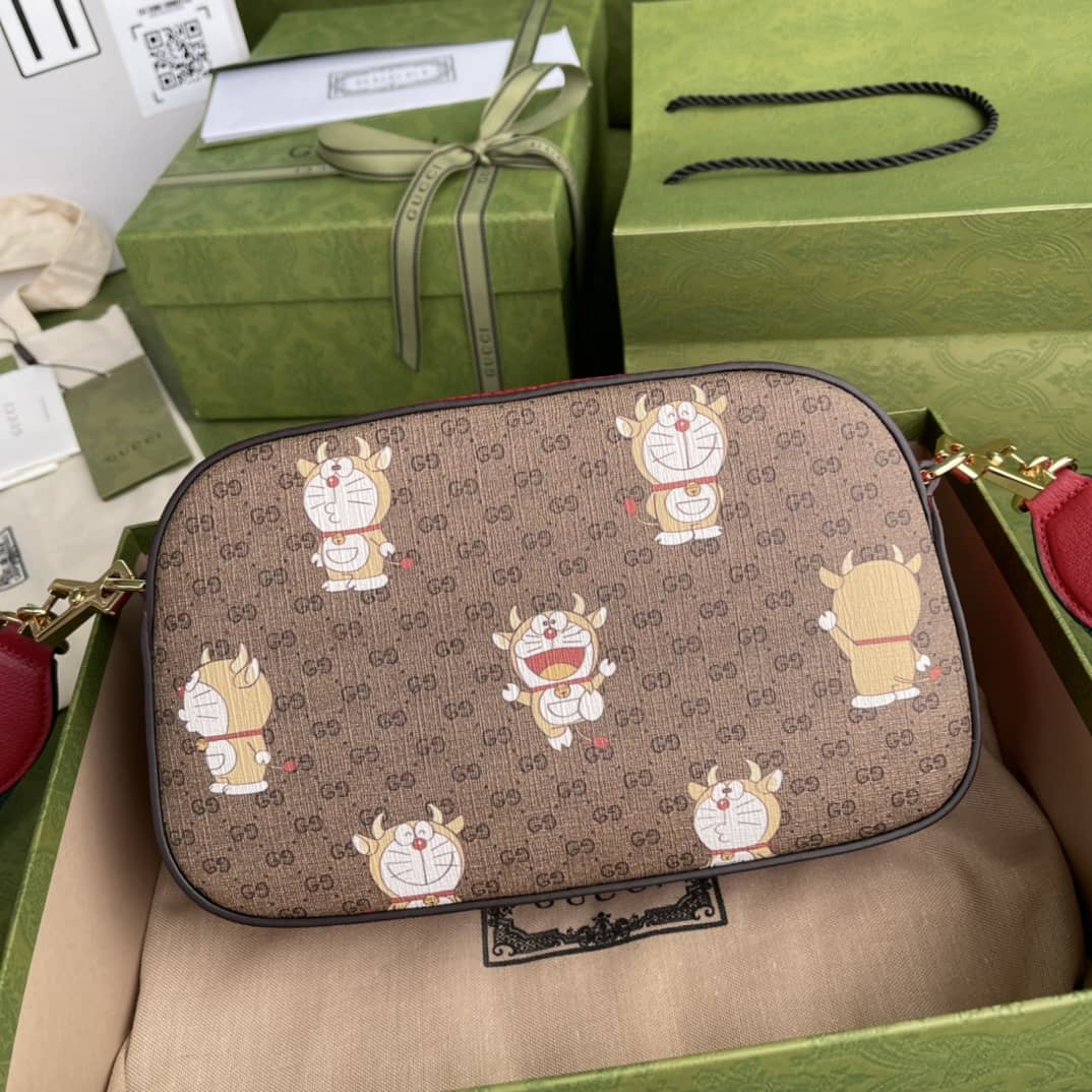 Gvc*1 Exo-Kai Teddy Bear Svp*me GG Canvas Shoulder Bag Replica 574886