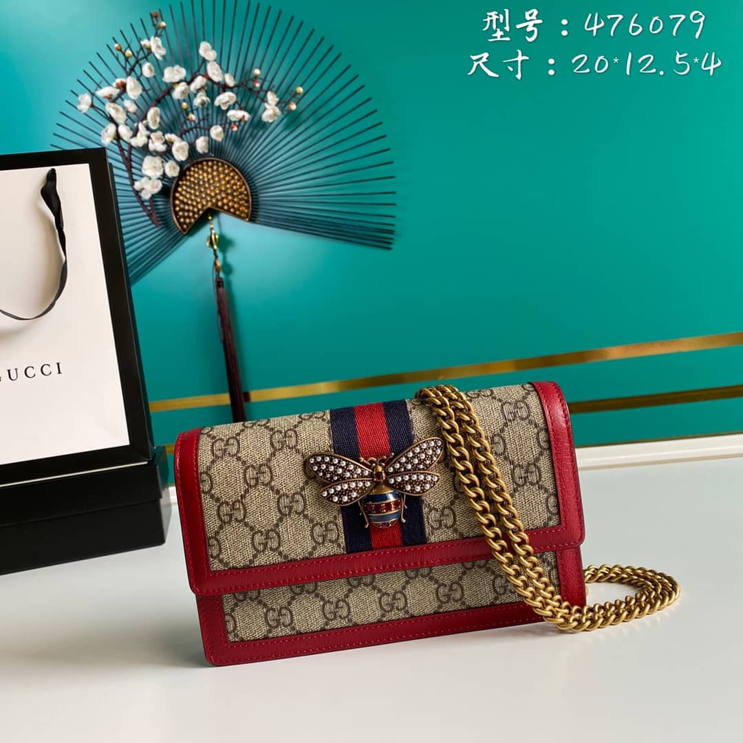 Gvc*1 Queen Margaret GG Shoulder Bag Mini Chain Wallet Replica 476079