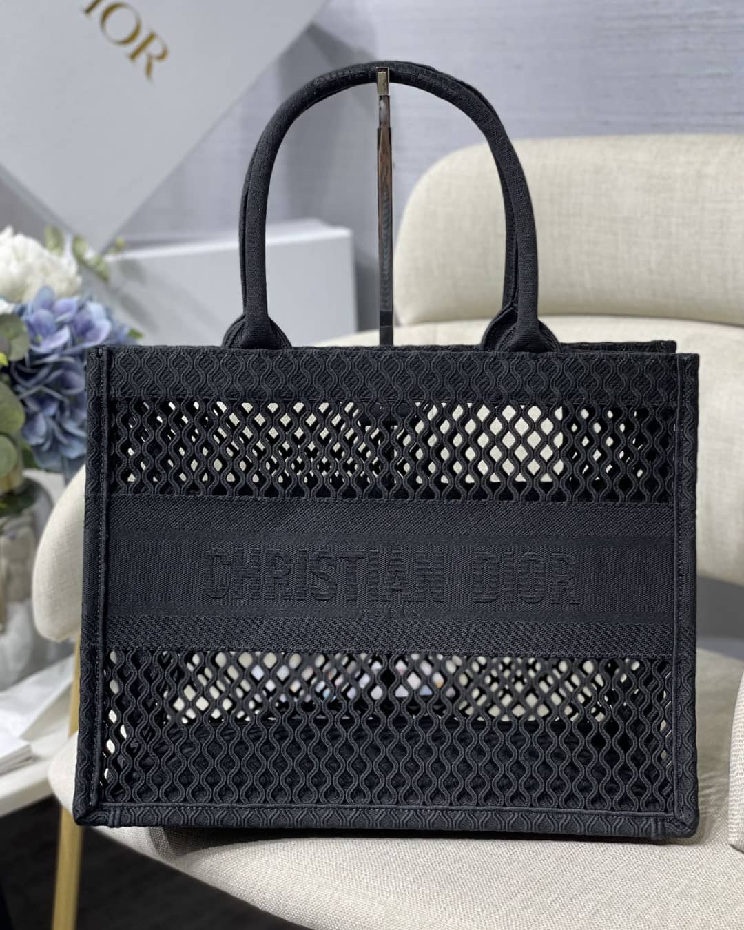 Chr1st1an D10r Mesh Book Tote Bag