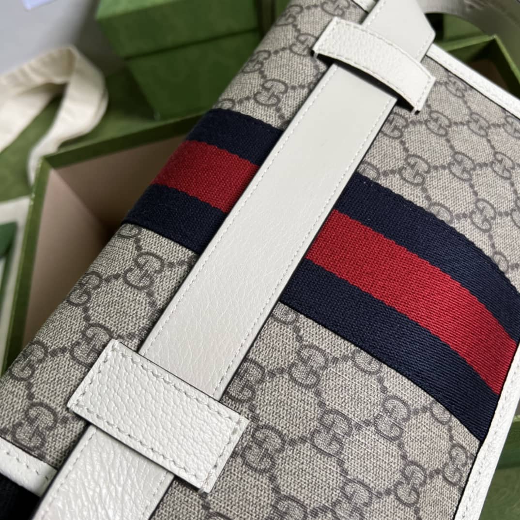 Gvc*1 Ophidia White 674081 Replica Belt Bag