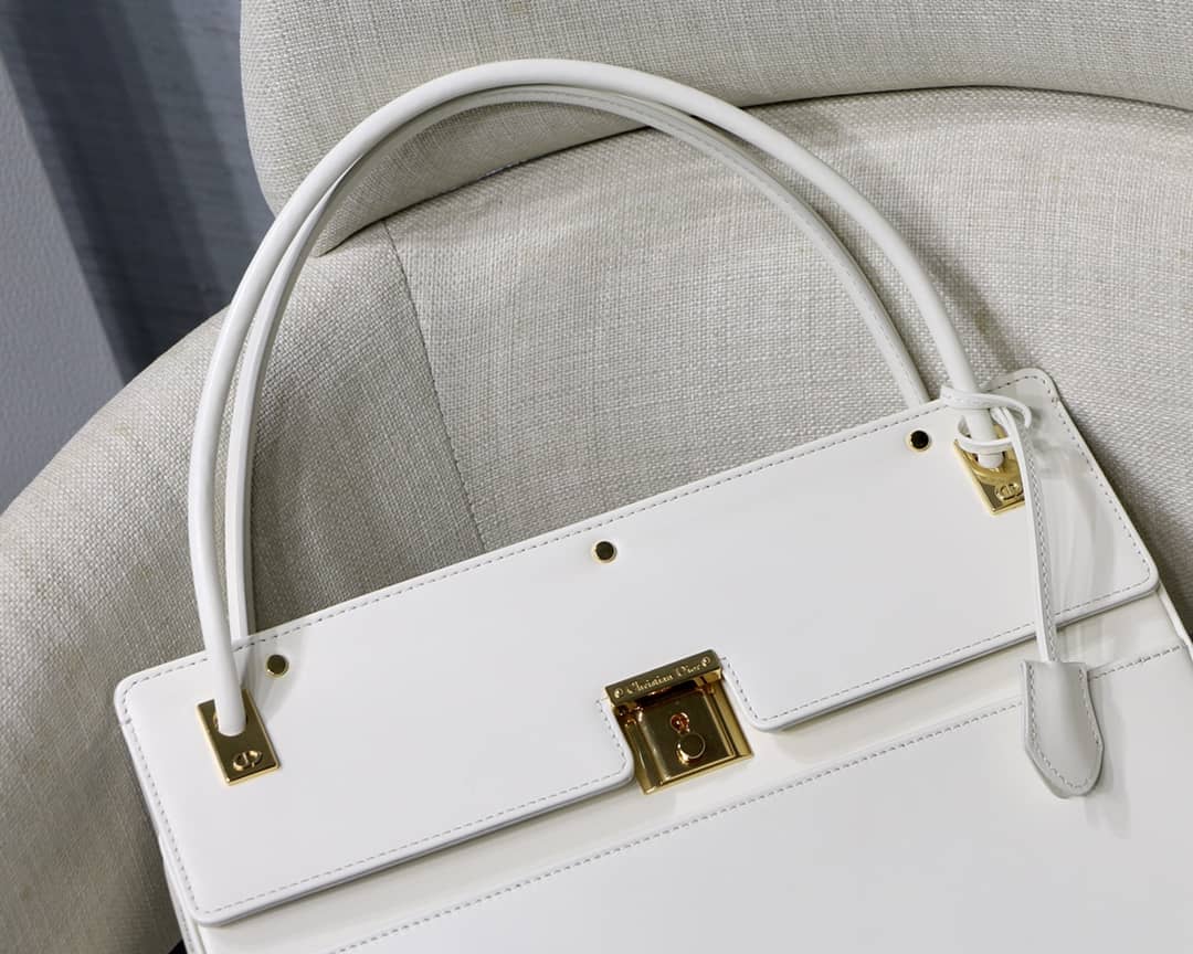 D10r Latte Smooth Calfskin Parisienne Bag